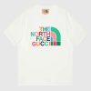 Replica Gucci GG Women The North Face x Gucci T-Shirt Cotton Jersey Crewneck Oversize Fit