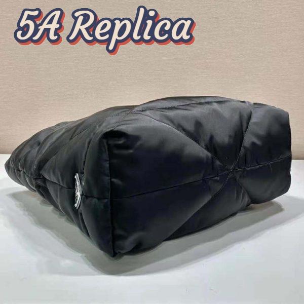 Replica Prada Women Padded Re-Nylon Tote Bag-Black 7