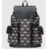 Replica Gucci Unisex Gucci Bestiary Backpack Bag Bees Black GG Supreme Canvas