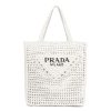 Replica Prada Women Raffia Tote Bag-Pink 7