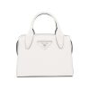 Replica Prada Women Saffiano Leather Prada Kristen Handbag-White