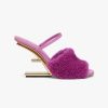 Replica Fendi Women First Pink Mink High-Heeled Sandals 12