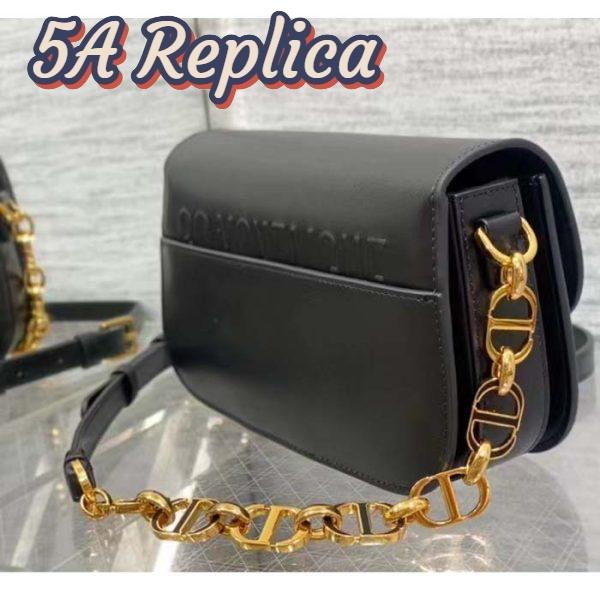 Replica Dior Women CD 30 Montaigne Avenue Bag Black Box Calfskin 7
