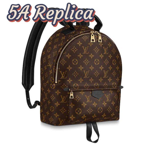Replica Louis Vuitton LV Unisex Palm Springs MM Backpack in Monogram Coated Canvas-Brown