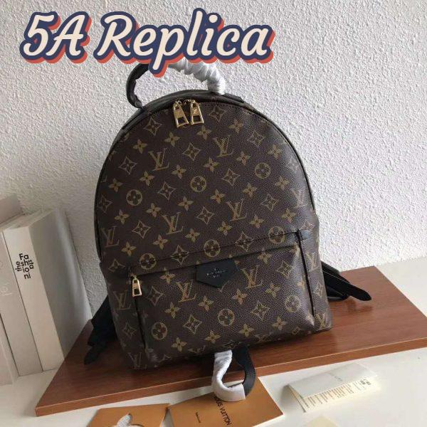 Replica Louis Vuitton LV Unisex Palm Springs MM Backpack in Monogram Coated Canvas-Brown 3