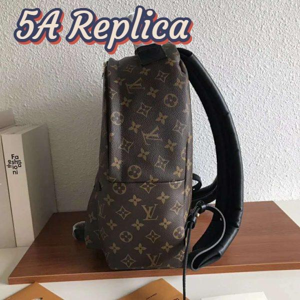 Replica Louis Vuitton LV Unisex Palm Springs MM Backpack in Monogram Coated Canvas-Brown 6