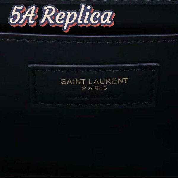 Replica Saint Laurent YSL Women Spontini Small Satchel in Smooth Leather-Black 16