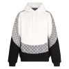 Replica Louis Vuitton LV Women Monogram Circle Cut Hoodie in 100% Cotton-Grey