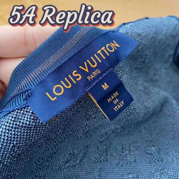 Replica Louis Vuitton LV Women Monogram Shadow Jacquard Cardigan Regular Fit Grey 19