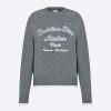 Replica Dior Men CD Sweater Ecru Technical Cashmere Wool Knit Dior Bandana Motif 11