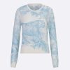 Replica Dior Women Chez Moi Embroidered Sweater Peony Pink Technical Cashmere Knit 13
