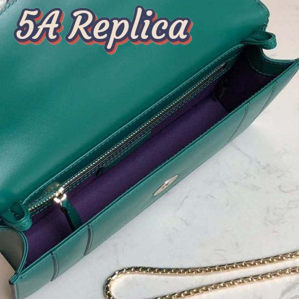 Replica Bvlgari Women Serpenti Forever Mini Bag-Green 9
