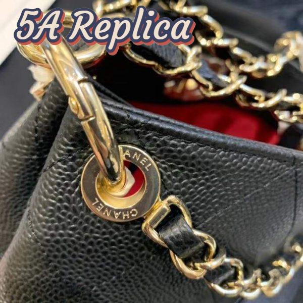 Replica Chanel Women Hobo Handbag in Calfskin Leather-Black 10