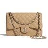 Replica Chanel Women Large Classic Handbag in Grained Calfskin Leather-Black 12