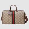 Replica Gucci GG Unisex Ophidia GG Medium Carry-On Duffle-Brown