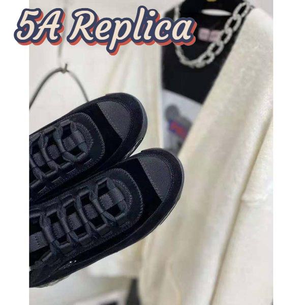 Replica Chanel Women Sneakers Suede Calfskin Velvet & Grosgrain Black 16