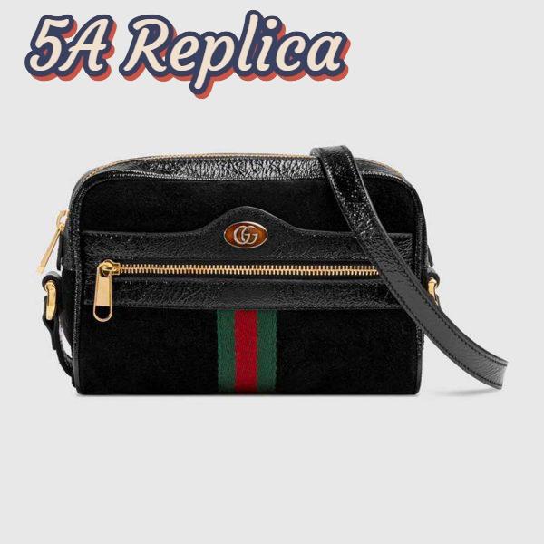 Replica Gucci GG Women Ophidia Suede Mini Bag 3