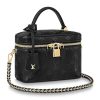 Replica Louis Vuitton LV Women Vanity PM Handbag Black Monogram-Embossed Lambskin