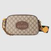 Replica Gucci GG Women GG Supreme Messenger Bag in Beige/Ebony GG Supreme Canvas