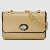 Replica Gucci GG Women Leather Small Shoulder Bag in Textured Leather
