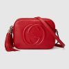 Replica Gucci Padlock Small GG Supreme Canvas Shoulder Bag with Leather Top 4