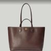 Replica Gucci Unisex GG Ophidia Medium Tote Bag Brown Leather Double G