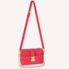 Replica Louis Vuitton LV Women Troca PM Handbag Pink Damier Quilt Lambskin S-Lock Double Zip