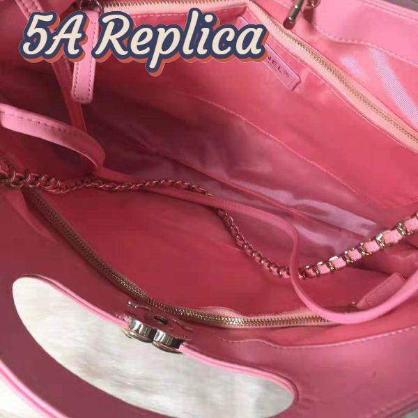 Replica Chanel Women 31 Shopping Bag in Shearling Sheepskin and Calfskin Leather-Red 8