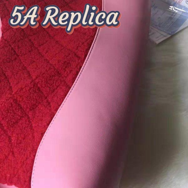 Replica Chanel Women 31 Shopping Bag in Shearling Sheepskin and Calfskin Leather-Red 10