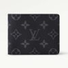 Replica Louis Vuitton LV Unisex Slender Wallet Monogram Eclipse Coated Canvas