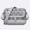 Replica Dior Unisex Hit The Road Bag Messenger Pouch Gray CD Diamond Canvas Smooth Calfskin