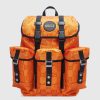 Replica Gucci Unisex Gucci Off The Grid Backpack Orange GG Nylon