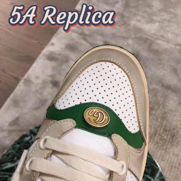 Replica Gucci Women’s Screener Sneaker with Cherries 3.6cm Height-Green 9