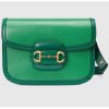 Replica Gucci Women Gucci Horsebit 1955 Small Shoulder Bag Bright Green Leather