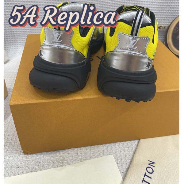 Replica Louis Vuitton Unisex LV Runner Tatic Sneaker Yellow Mix Materials Rubber Monogram Flowers 11