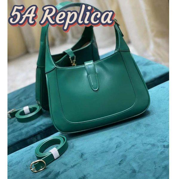 Replica Gucci Women Jackie 1961 Small Shoulder Bag Emerald Green Leather 6