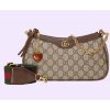 Replica Gucci Women Ophidia GG Small Handbag Beige Ebony GG Supreme Canvas