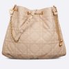 Replica Dior Women CD Large Ammi Bag Aesthetic Beige Supple Macrocannage Lambskin