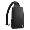 Replica Louis Vuitton LV Men Avenue Sling Bag Taiga Leather-Black