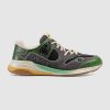 Replica Gucci Men’s Ultrapace Sneaker in Embroidered G Detail 3 cm Heel-Green