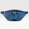 Replica Louis Vuitton LV Unisex Discovery Bumbag Abyss Blue Monogram Aquagarden Coated Canvas