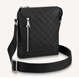 Replica Louis Vuitton LV Unisex Discovery Messenger BB Damier Infini Cowhide Leather-Black 2