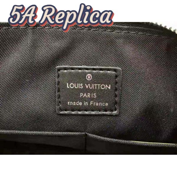 Replica Louis Vuitton LV Unisex Discovery Messenger BB Damier Infini Cowhide Leather-Black 11