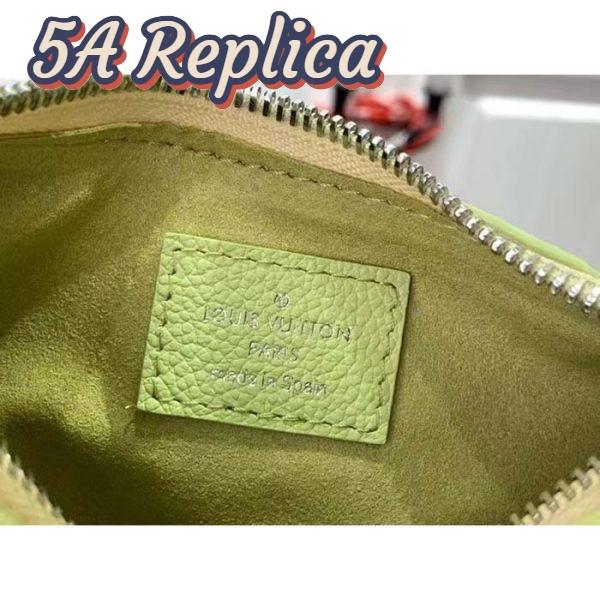 Replica Louis Vuitton LV Women Mini Moon Green Monogram Empreinte Embossed Supple Grained Cowhide Leather 9