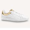 Replica Louis Vuitton LV Unisex Luxembourg Sneaker Monogram-Embossed Grained Calf Leather