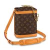 Replica Louis Vuitton LV Unisex Milk Box Bag in Monogram Coated Canvas and Natural Leather