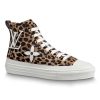 Replica Louis Vuitton LV Women Stellar Sneaker Boot in Pony-Styled Calf Leather-Brown