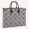 Replica Louis Vuitton LV Unisex Since 1854 OnTheGo GM Tote Gray Cowhide Leather