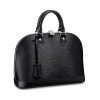 Replica Louis Vuitton LV Women Alma PM Handbag in Epi Leather-Black