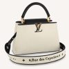 Replica Louis Vuitton LV Women Capucines MM Handbag Black Taurillon Leather Canvas